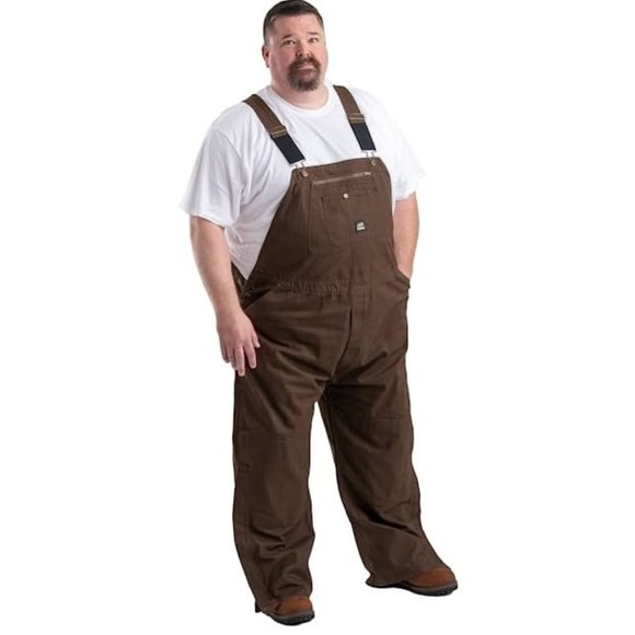 NWT Berne Men's Acre Unlined Washed Duck Bib Overalls Size 40x34 $120 CC101